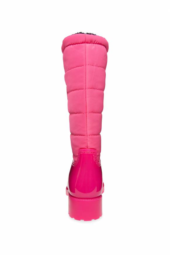 Soccx Gefütteter Gummistiefel Mit Steppschaft Neon Pink