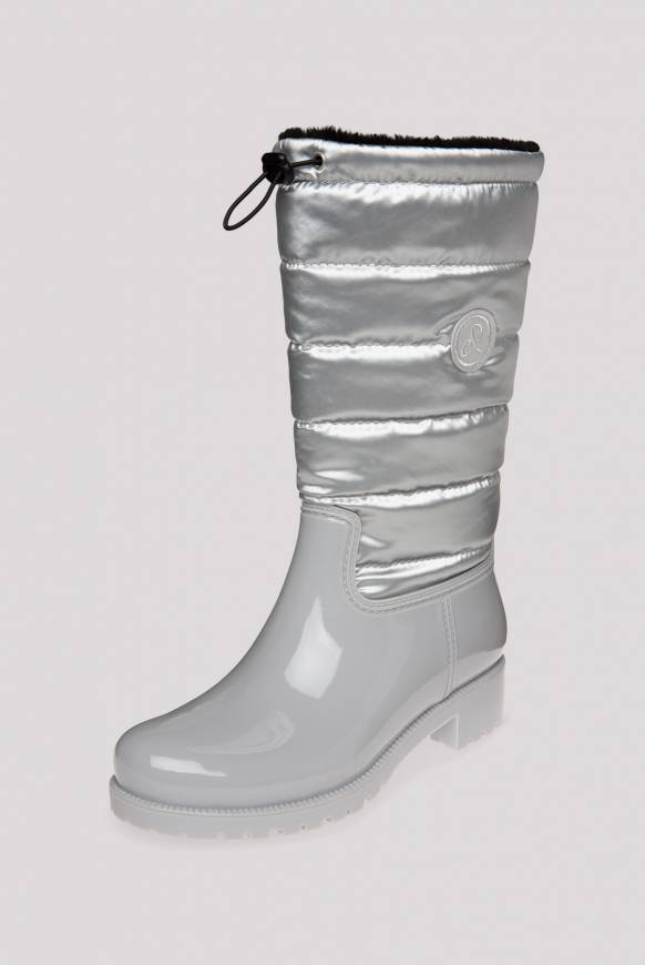 Soccx Gefütteter Gummistiefel mit Steppschaft silver