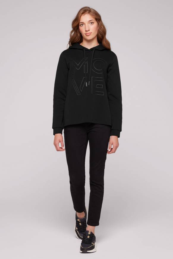 Soccx Hoodie Aus Interlock Mit Artwork Und Tapes Black