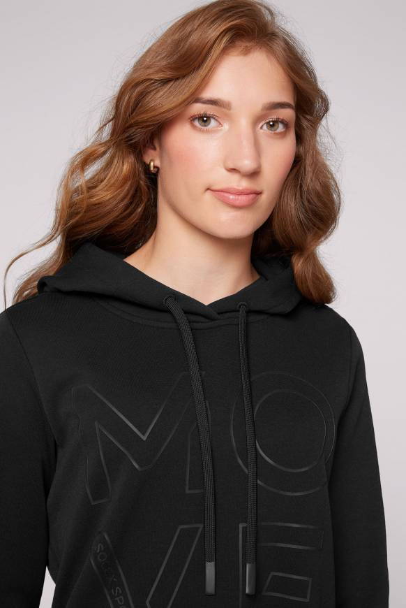 Soccx Hoodie Aus Interlock Mit Artwork Und Tapes Black