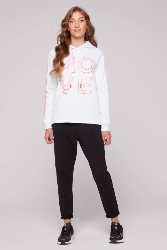 Soccx Hoodie Aus Interlock Mit Artwork Und Tapes Opticwhite