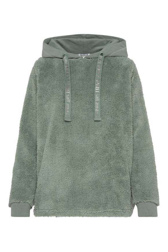 Soccx Hoodie Aus Teddyplüsch Mit Sweatkapuze Muted Aqua