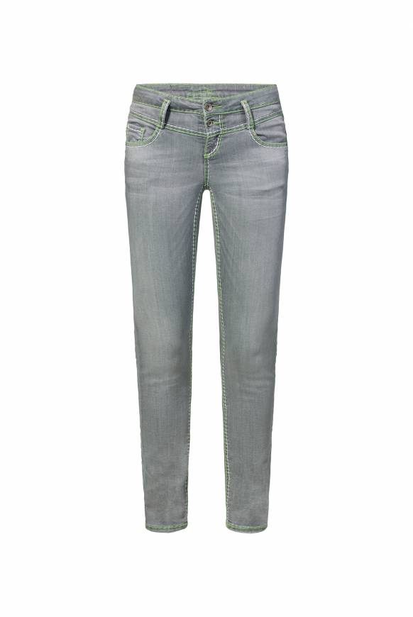 Soccx Jeans KA:RA Mit Breiten Kontrastnähten Und Stretch Light Grey Used 26 32