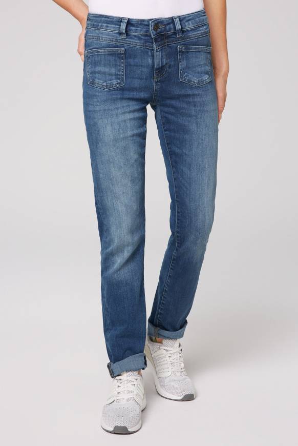 Soccx Jeans MA:LU mit Taschen-Detail vintage blue used 27 32