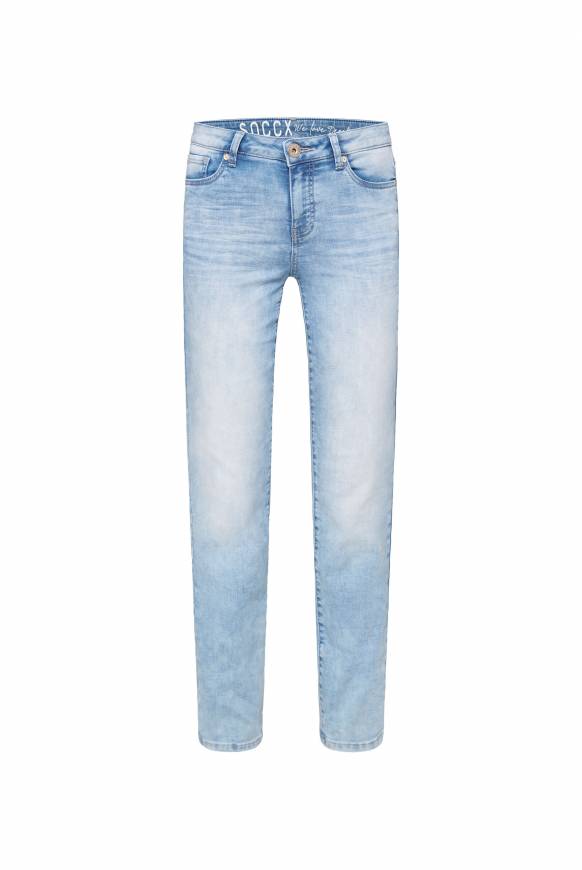 Soccx Jeans RO:MY Aus Sweatmaterial Jogg Bleached Blue