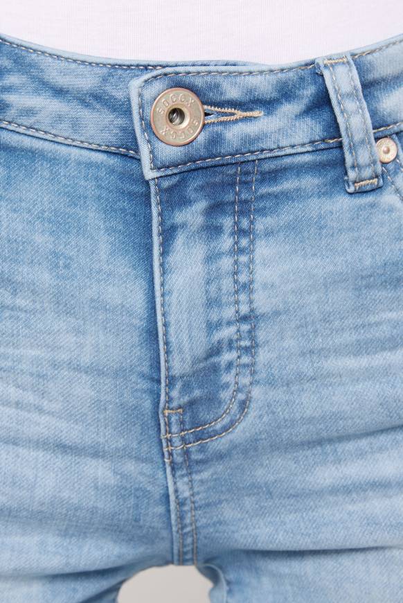 Soccx Jeans RO:MY Aus Sweatmaterial Jogg Bleached Blue