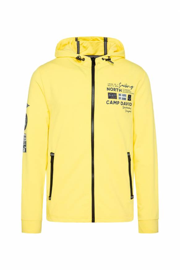 Soccx Kapuzensweatjacke Mit Label-Applikationen Light Lime