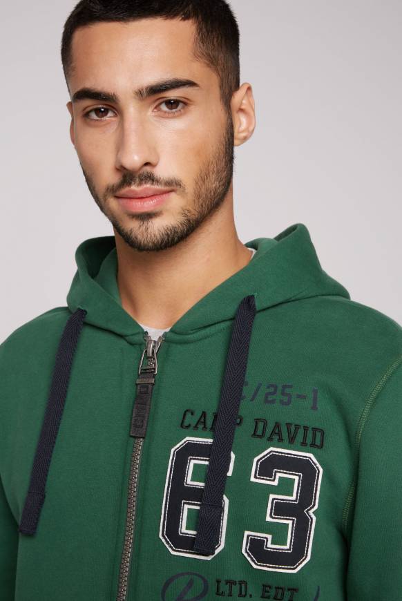 Soccx Kapuzensweatjacke Mit Retro-Artwork Raw Green