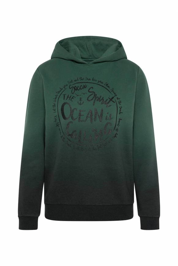 Soccx Kapuzensweatshirt Dip Dye Mit Print Dark Green