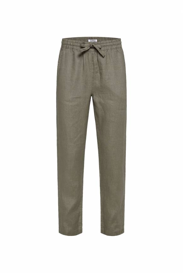 Soccx Klassische Leinenhose Mit Elastikbund Desert Olive XXXL