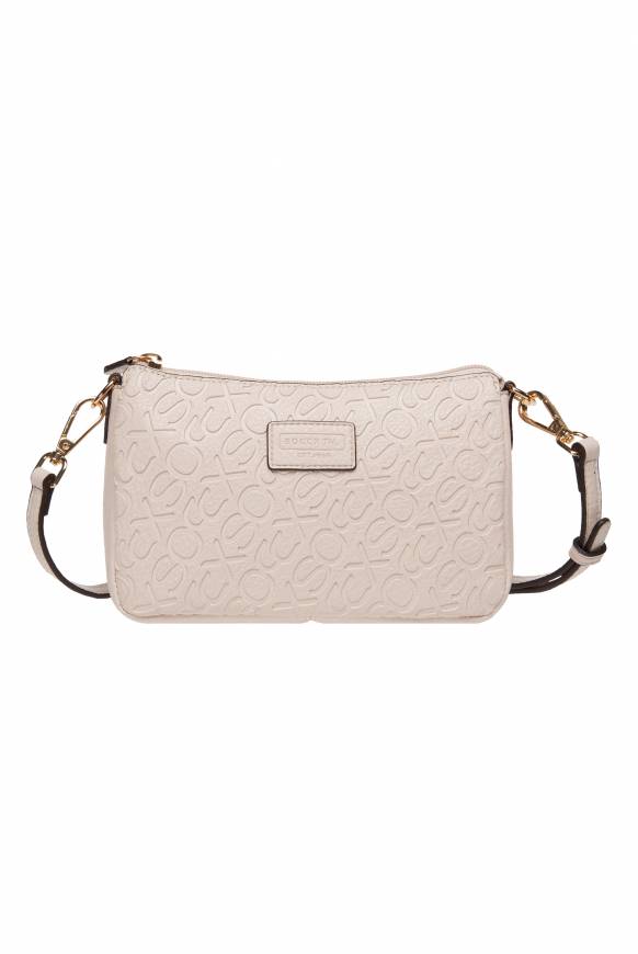 Soccx Kleine Umhängetasche Mit Logo-Prägungen Light Beige
