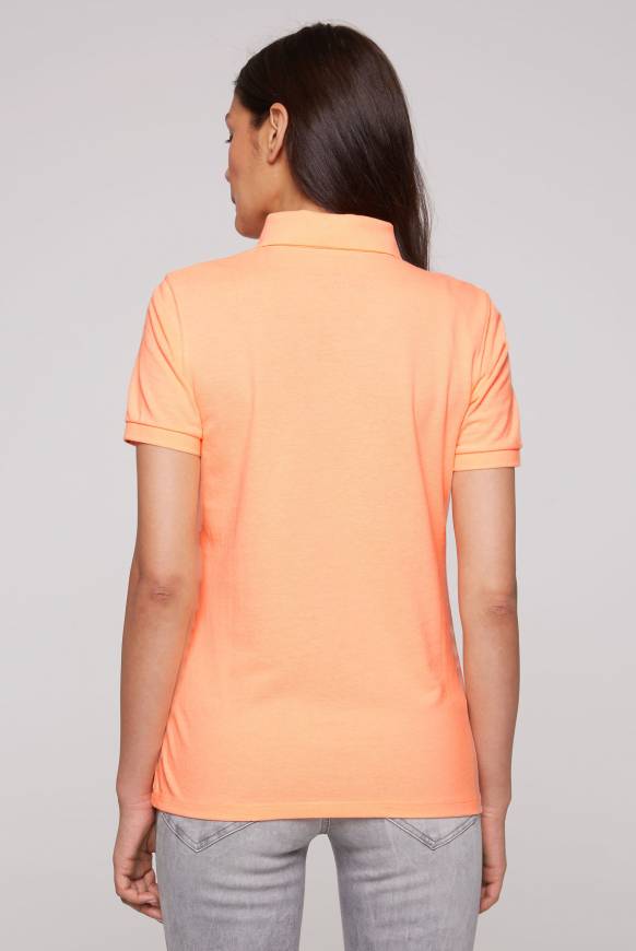 Soccx Kurzarmpolo Aus Pikee Mit Logo Print Speed Orange L