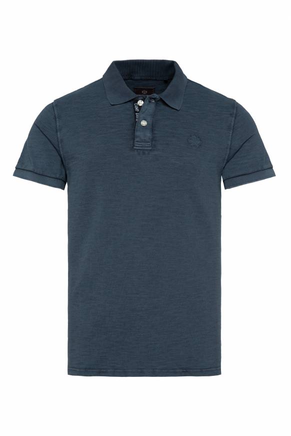 Soccx Kurzarmpolo Aus Pikee Mit Logostick Blue Navy S