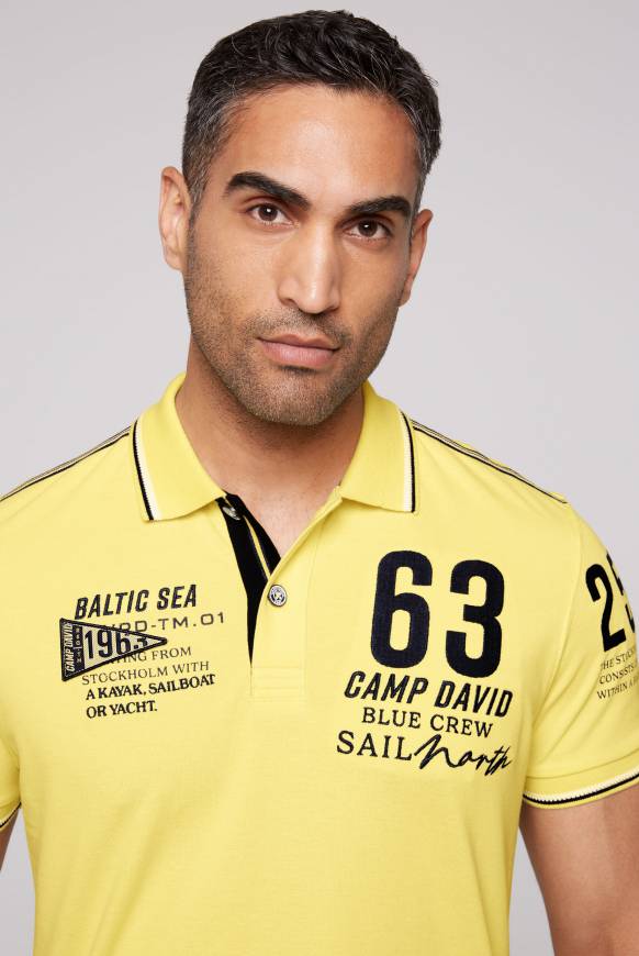 Soccx Kurzarmpolo Pikee Mit Logo Artworks Light Lime