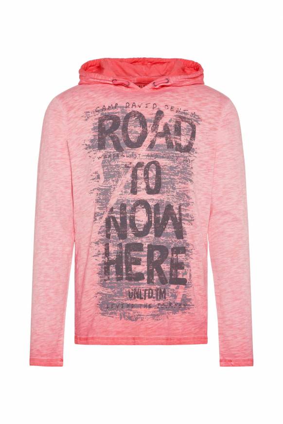 Soccx Langarmshirt Mit Kapuze Und Vintage Print Sunrise