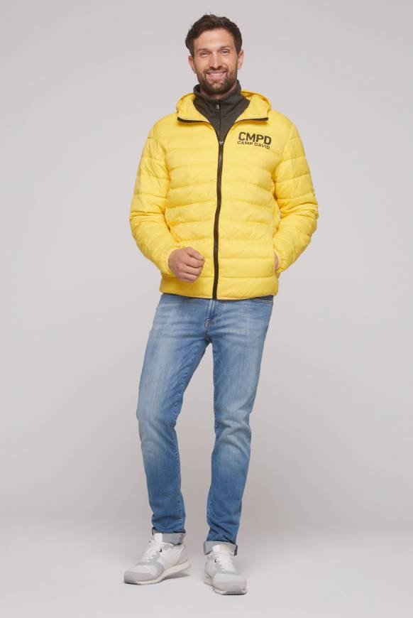 Soccx Leichte Steppjacke Mit Kapuze Industrial Yellow
