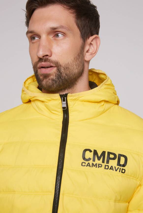 Soccx Leichte Steppjacke Mit Kapuze Industrial Yellow