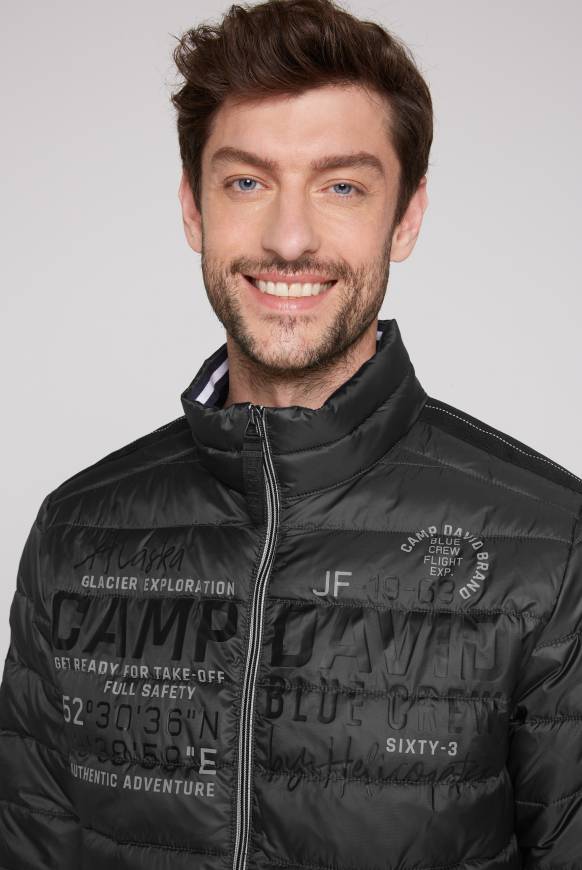 Soccx Leichte Steppjacke Mit Logo Prints Und Tapes Dark Anthra 4XL