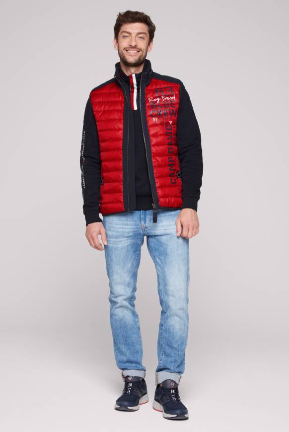 Soccx Leichte Steppweste Mit Softshell-Details Royal Red 4XL