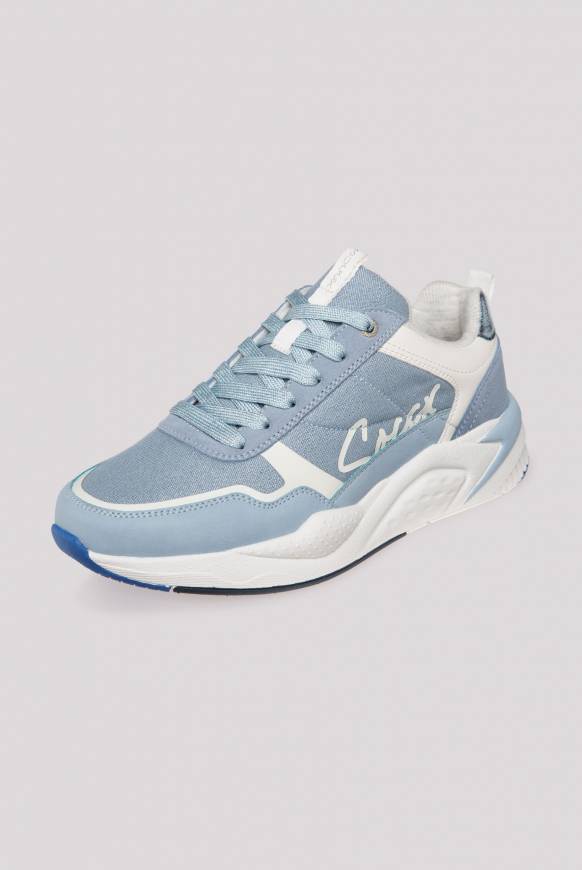 Soccx Leichter Sneaker mit Glitter-Design cool blue