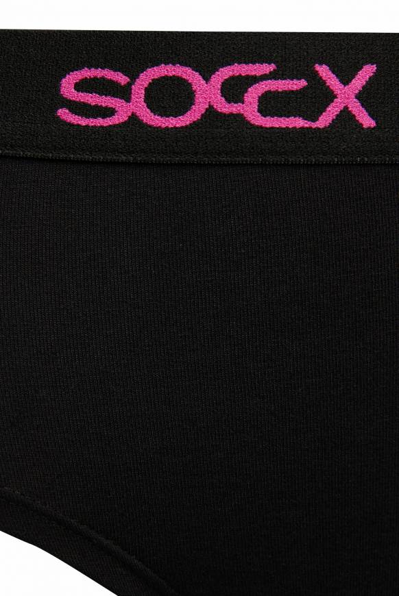 Soccx Mini Shorts Mit Breitem Logo-Bund 2 Pack Black / Pink XS