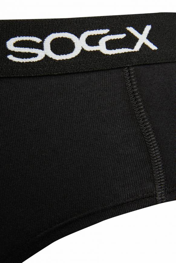 Soccx Mini Shorts Mit Breitem Logo-Bund 2 Pack Black / White XS