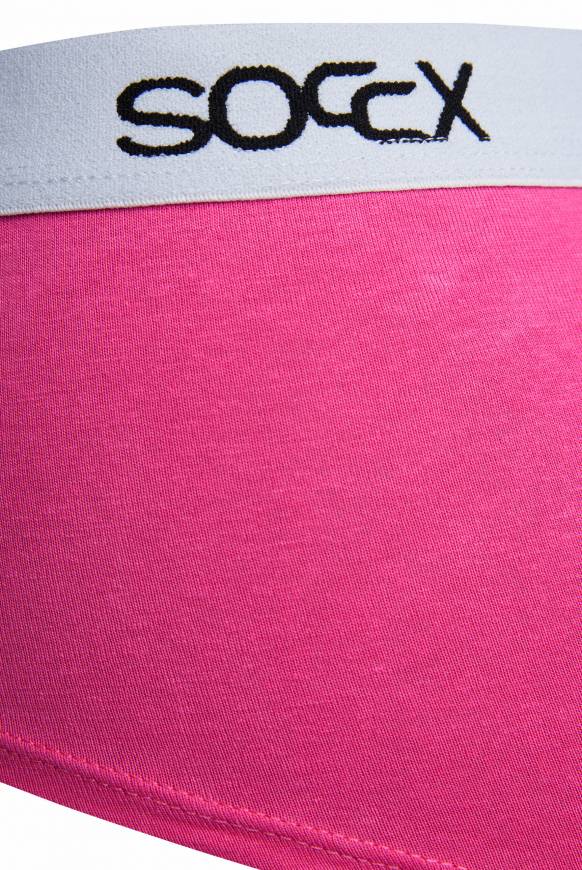 Soccx Mini Shorts Mit Breitem Logo-Bund 2 Pack Light Grey / Pink
