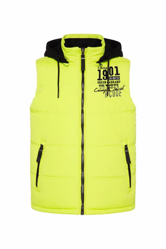 Soccx Outdoorweste Mit Abtrennbarer Sweatkapuze Neon Kiwi