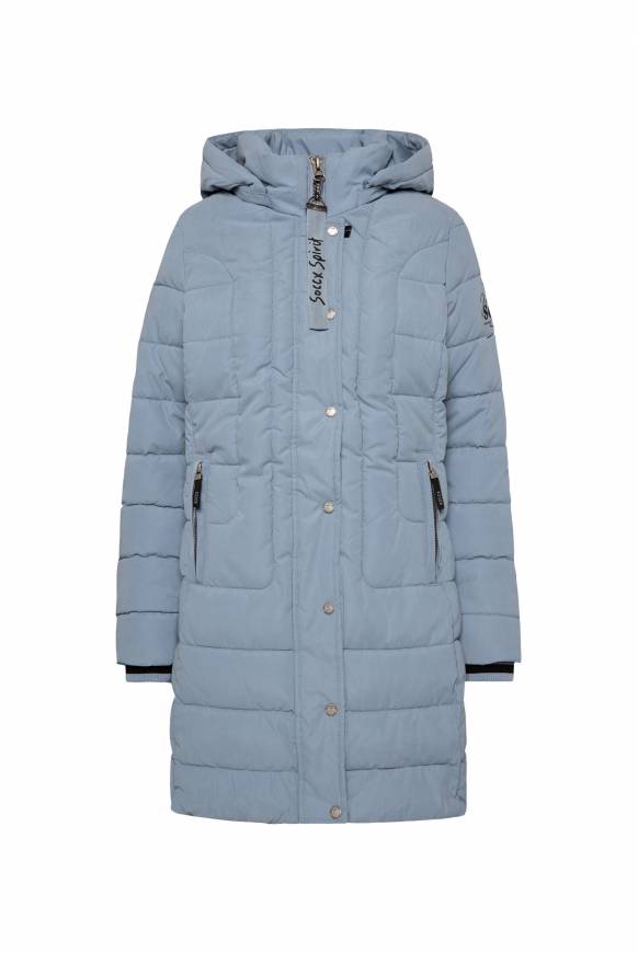 Soccx Peached Parka Mit Abtrennbarer Kapuze Cool Grey