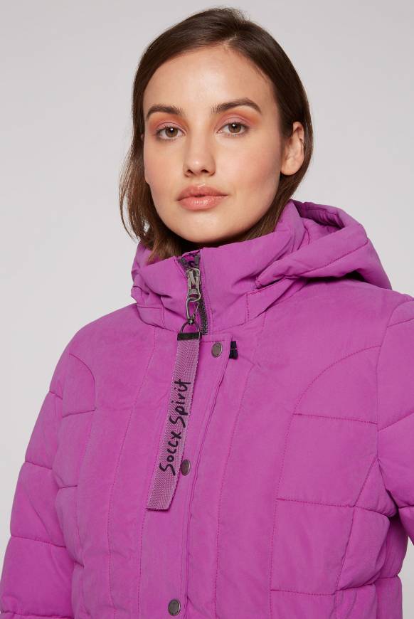 Soccx Peached Parka Mit Abtrennbarer Kapuze Iced Berry
