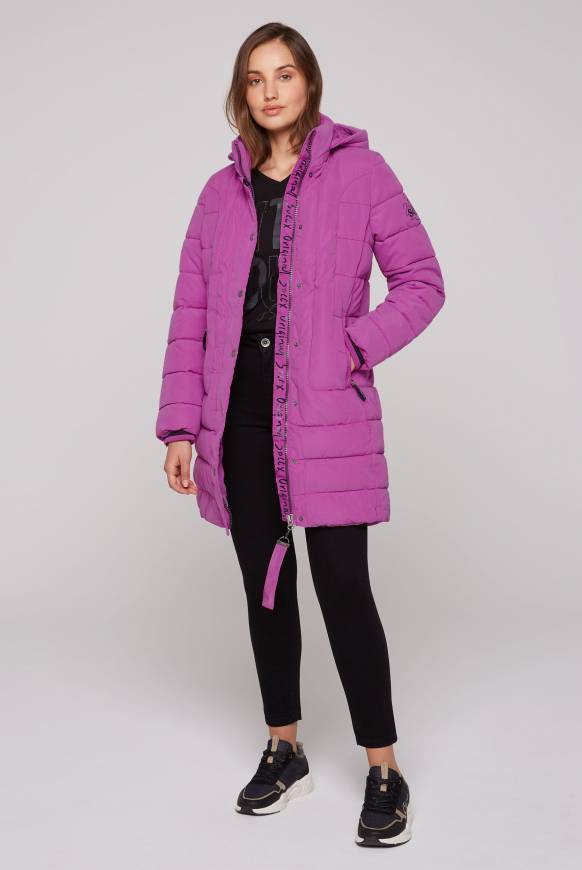 Soccx Peached Parka Mit Abtrennbarer Kapuze Iced Berry