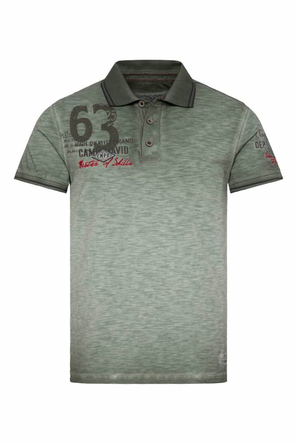 Soccx Pikee-Polo Mit Prints Und Stickereien Green Olive