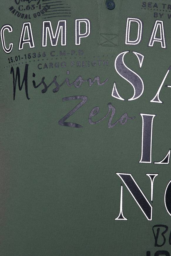 Soccx Pikee-Poloshirt Mit Sailing Print Grey Green L