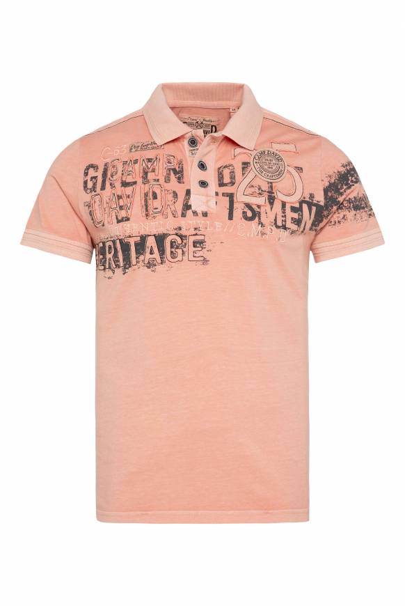 Soccx Poloshirt Mit Label-Applikationen Old Peach M