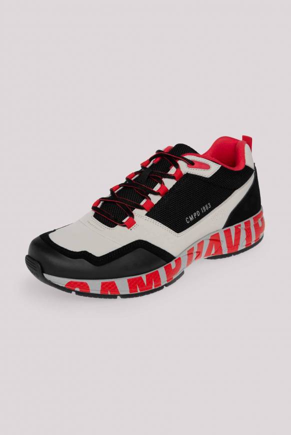 Soccx Power Sneaker im Materialmix mit XL-Logo black