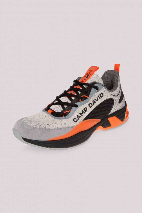 Soccx Premium Sneaker im Knit-Design mit 3D-Rubber-Elementen shell / black