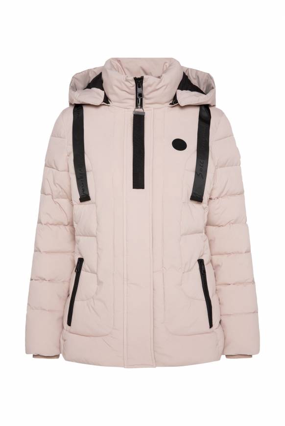 Soccx Puffer-Jacke Mit Abtrennbarer Kapuze Light Beige