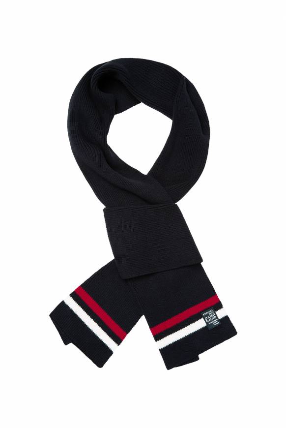 Soccx Rippstrickschal Mit Streifen-Details Blue Navy