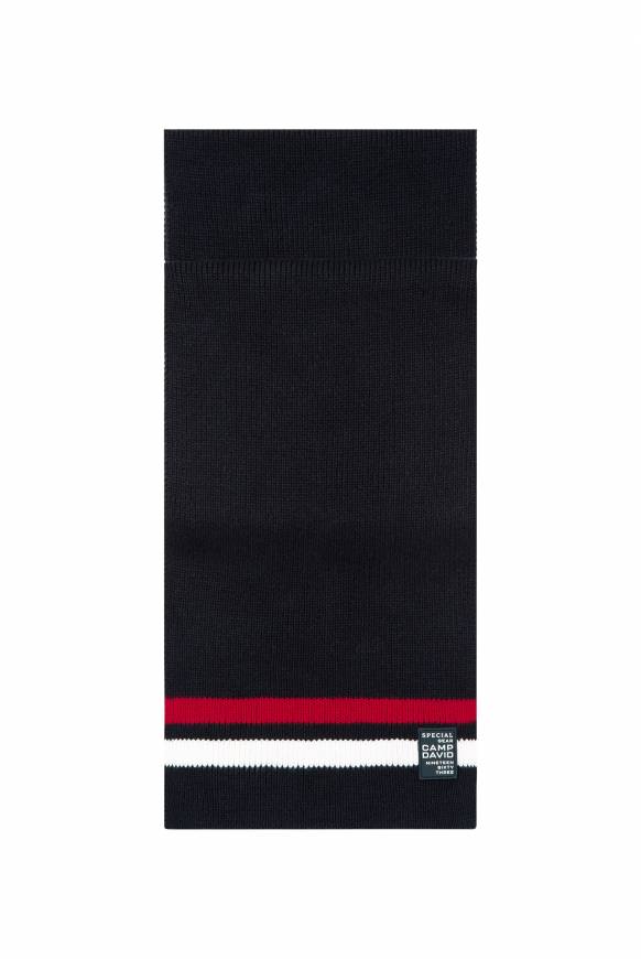 Soccx Rippstrickschal Mit Streifen-Details Blue Navy