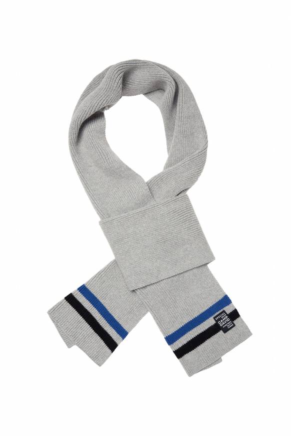 Soccx Rippstrickschal Mit Streifen-Details Granite Melange