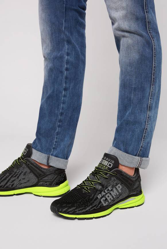 Soccx Running Sneaker Mit Knit-Design Und Rubber Logo Black