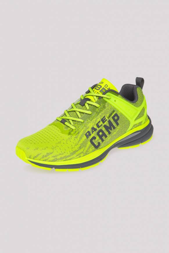 Soccx Running Sneaker mit Knit-Design und Rubber Logo neon lime