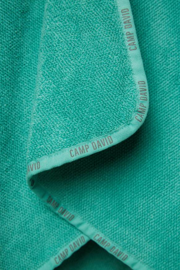 Soccx Saunahandtuch Mit Logo-Saum 100 X 140 Cm Cool Green