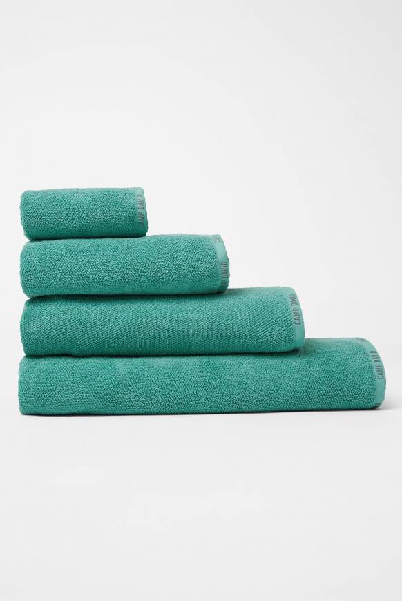 Soccx Saunahandtuch Mit Logo-Saum 100 X 140 Cm Cool Green