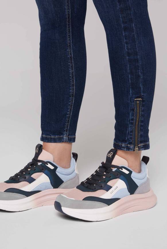 Soccx Sneaker Im Bunten Materialmix Mit Dip-Dye-Sohle Rose Blush