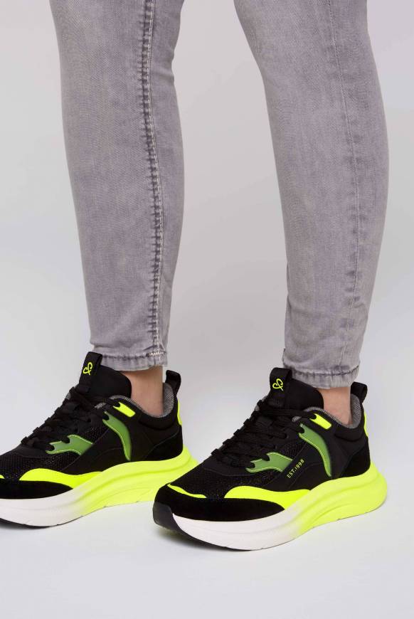 Soccx Sneaker Im Materialmix Mit Dip-Dye-Sohle Black