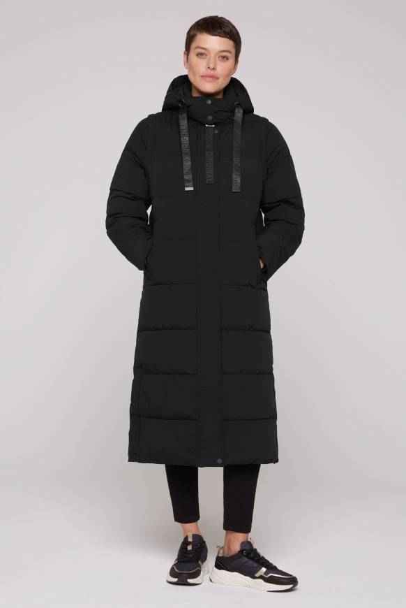 Soccx 2-in-1 Puffer Coat Und Weste Black