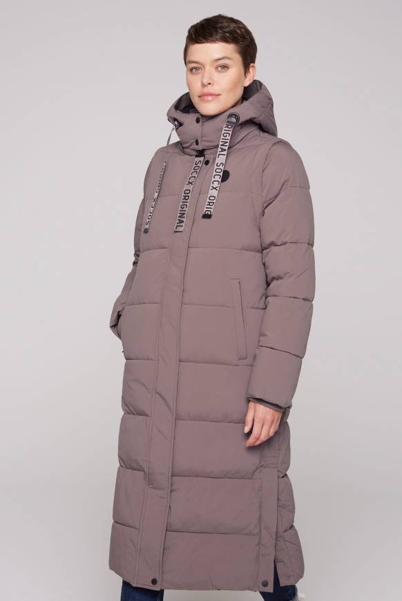 Soccx 2-in-1 Puffer Coat und Weste brown