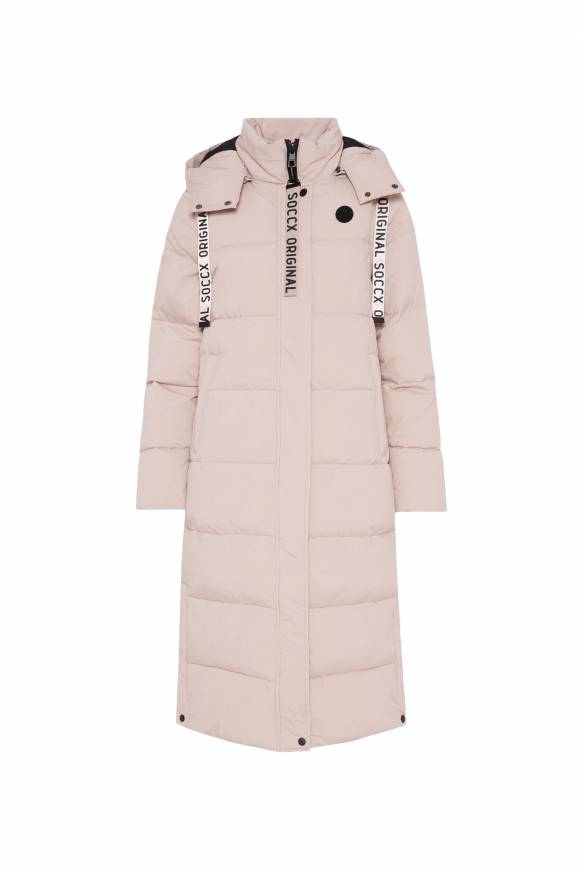 Soccx 2-in-1 Puffer Coat Und Weste Light Beige