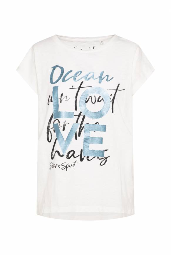 Soccx Ärmelloses Shirt Mit Folienprint Ivory